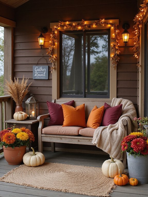 cozy outdoor seating retreat