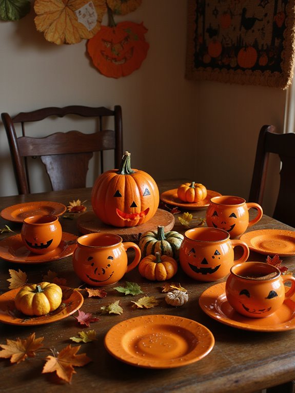 cozy pumpkin themed drinkware