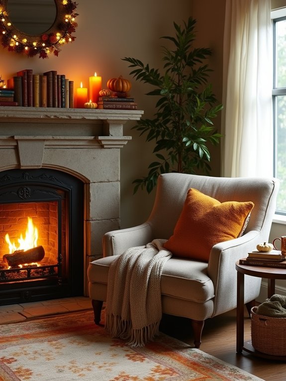 cozy reading nook creation