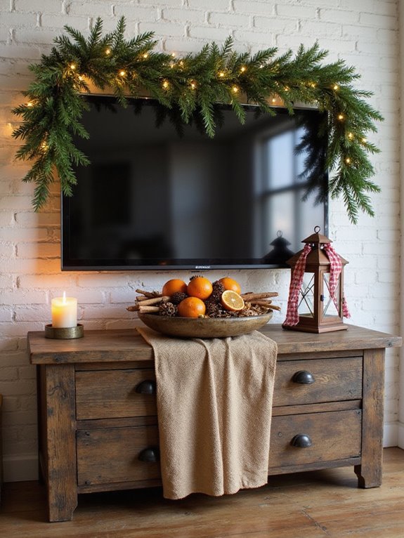 cozy rustic holiday decor
