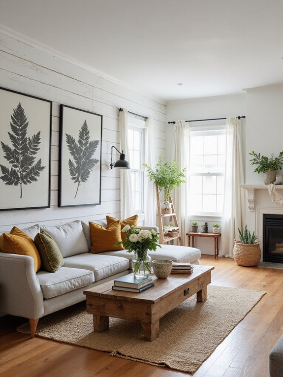 cozy rustic modern fusion