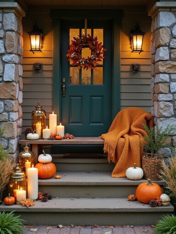 cozy scented candle arrangements