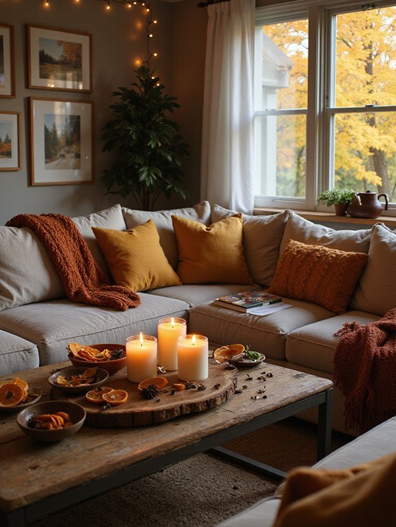 cozy seasonal scented atmosphere