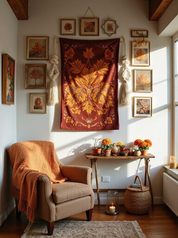 cozy seasonal wall decor