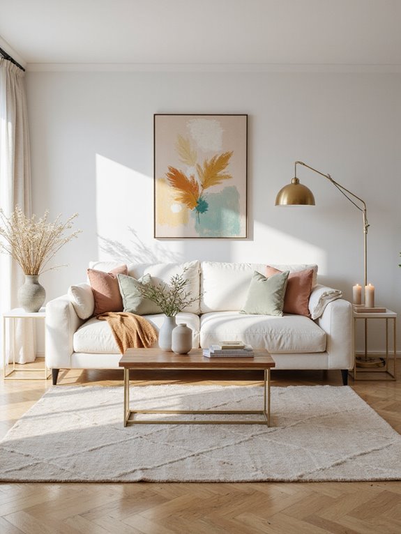 cozy vibrant area rug