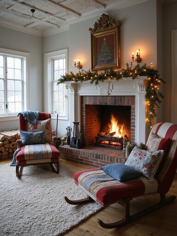 cozy vintage sled seating