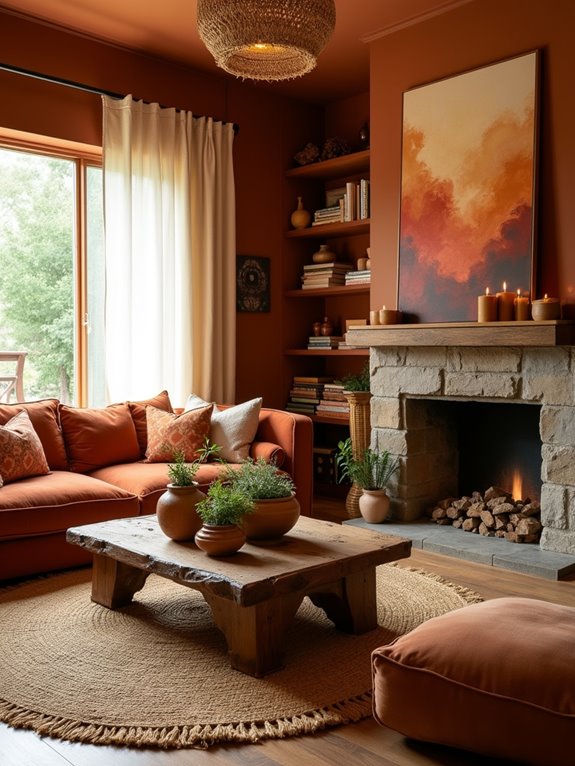 cozy warm color harmony