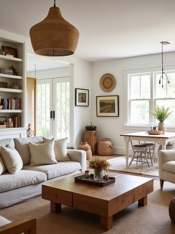 cozy warm white decor