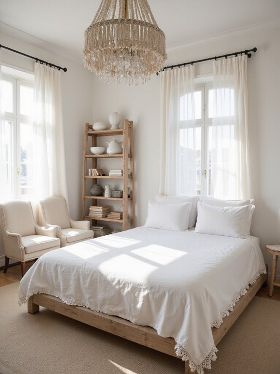 cozy white lantern retreat