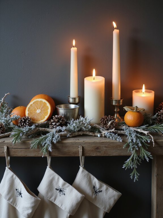 cozy winter candle vibes
