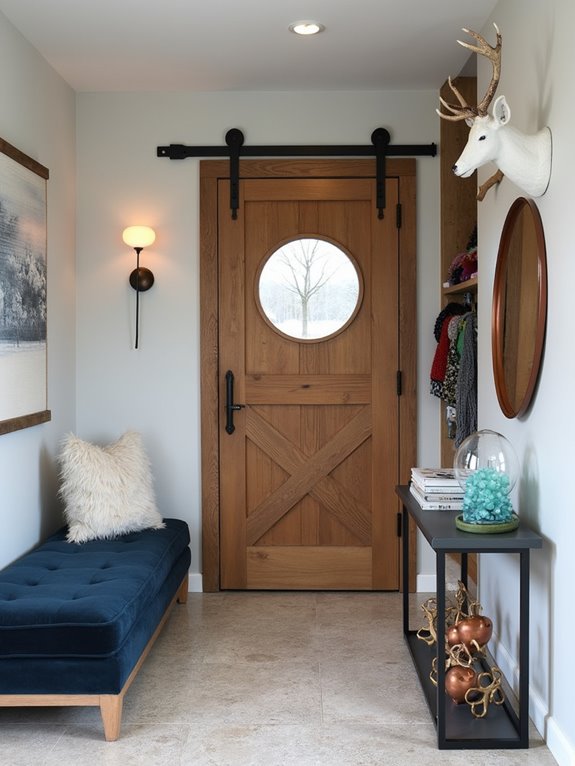 cozy winter entryway makeover