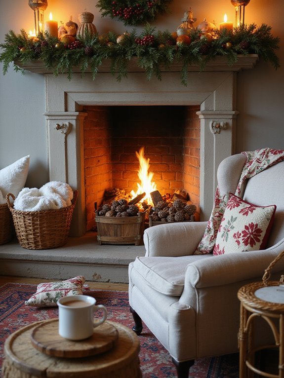 cozy woven basket warmth