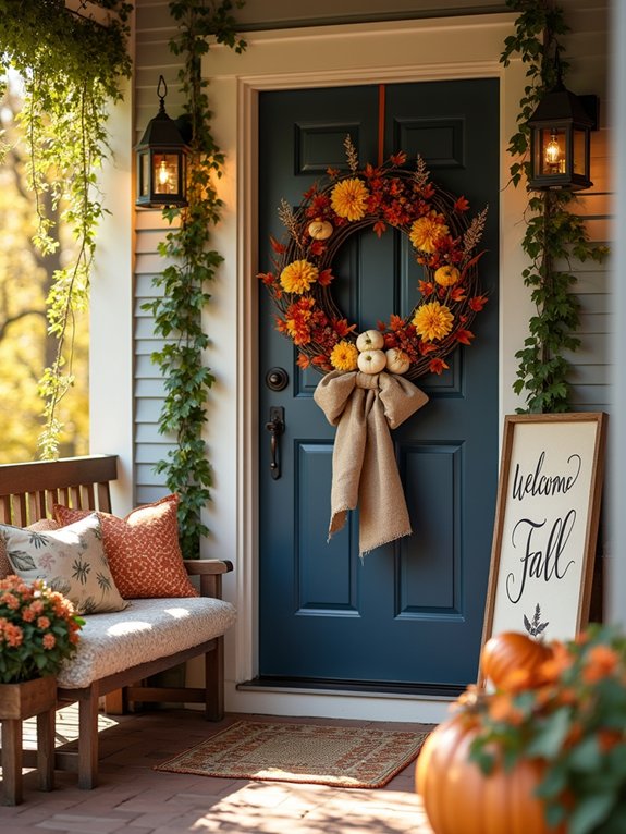 create and hang wreath