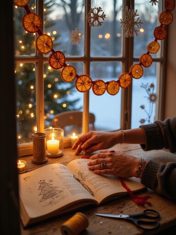 creative christmas window decorating