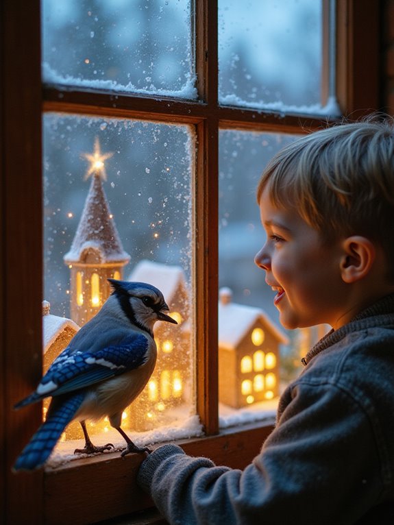 creative christmas window decorating