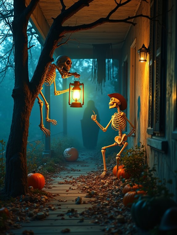 creative halloween skeleton decorations