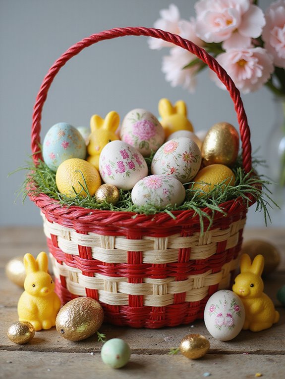 creative red easter baskets