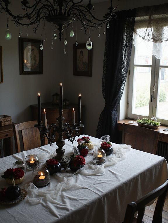 creepy cobweb halloween decorations