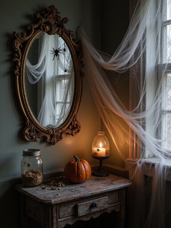 creepy cobwebs enhance spookiness