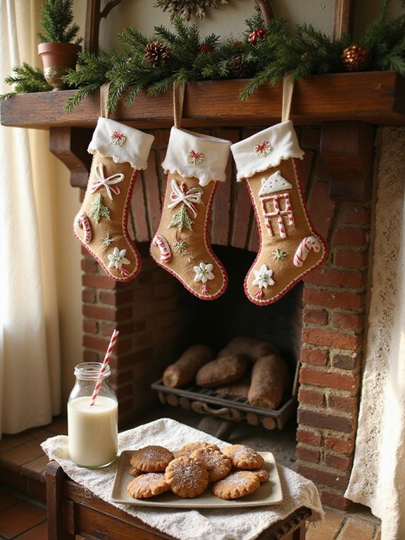 custom gingerbread stocking crafting