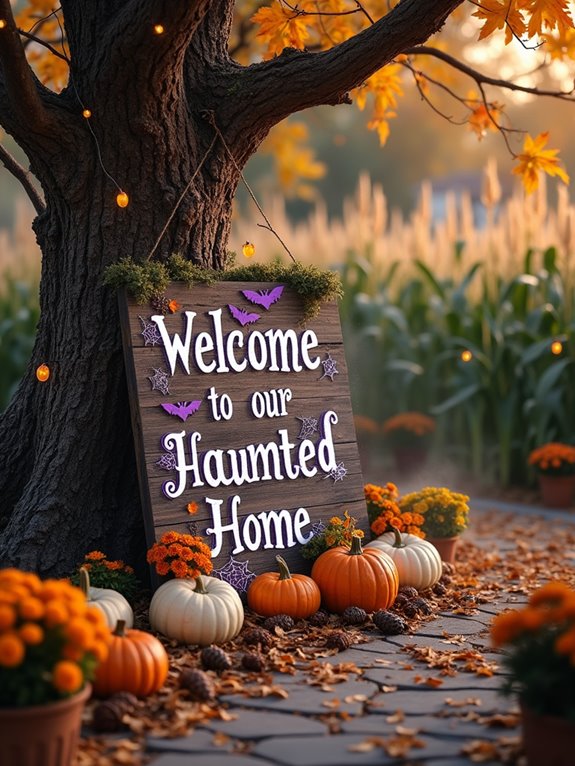 custom halloween sign making