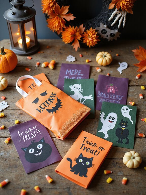 customizable halloween treat bags