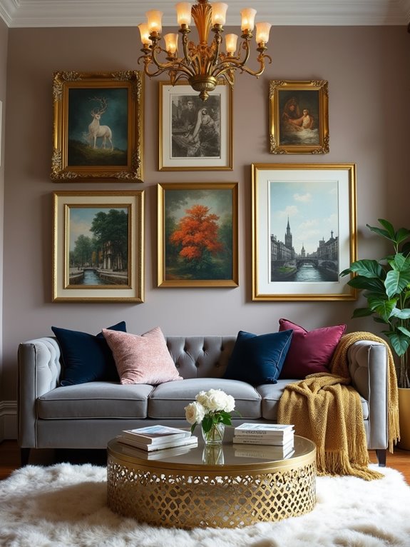 customized gold frame gallery