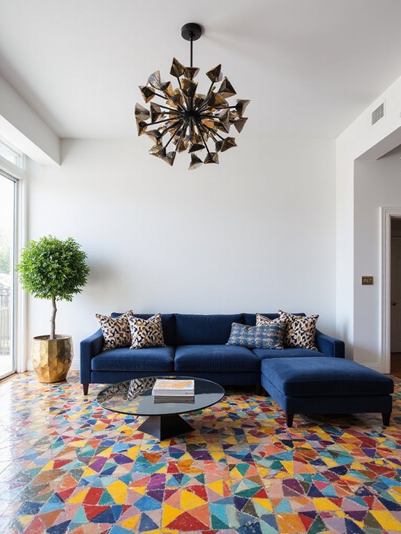 dazzling bold geometric accents
