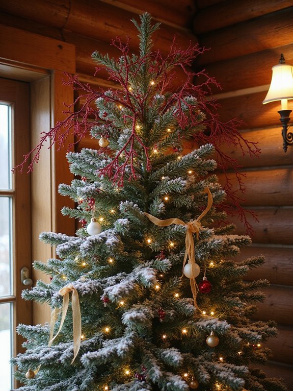 dazzling red dogwood decorations