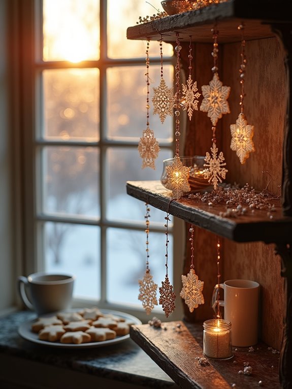 diy enchanting snowflake decorations