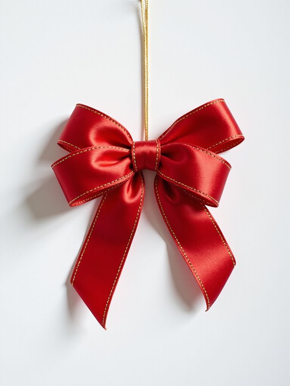 diy festive ribbon ornaments