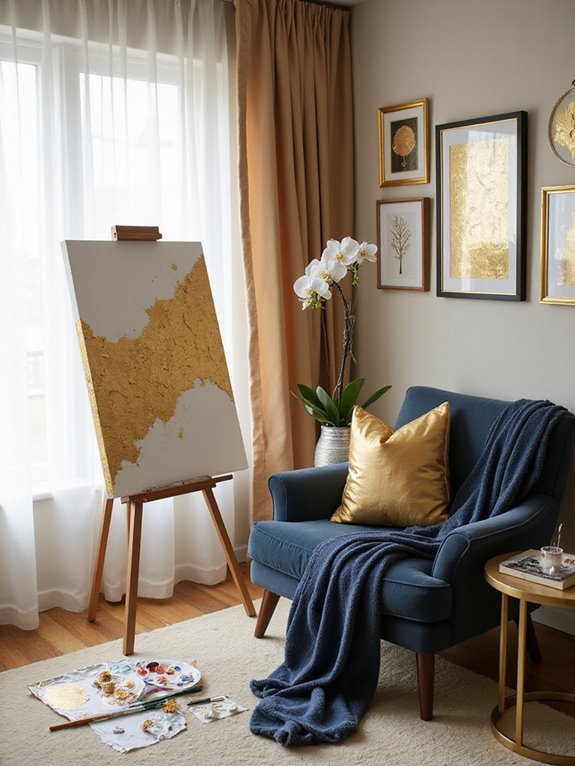 diy gold decor projects