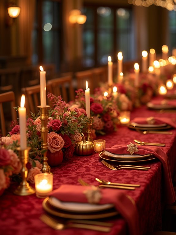 diy gold painted table numbers