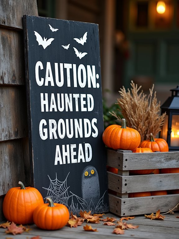 diy halloween signage ideas