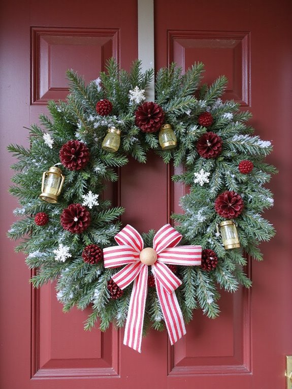 diy holiday wreath craft