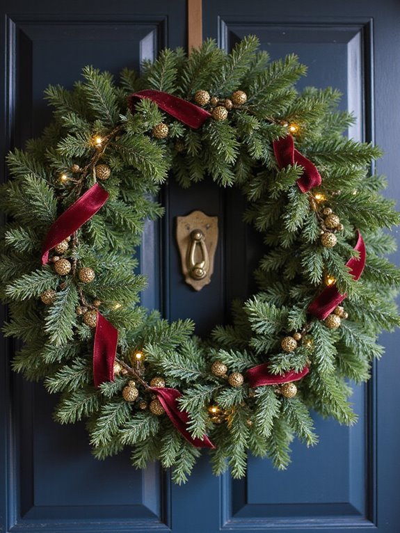 diy holiday wreath crafting