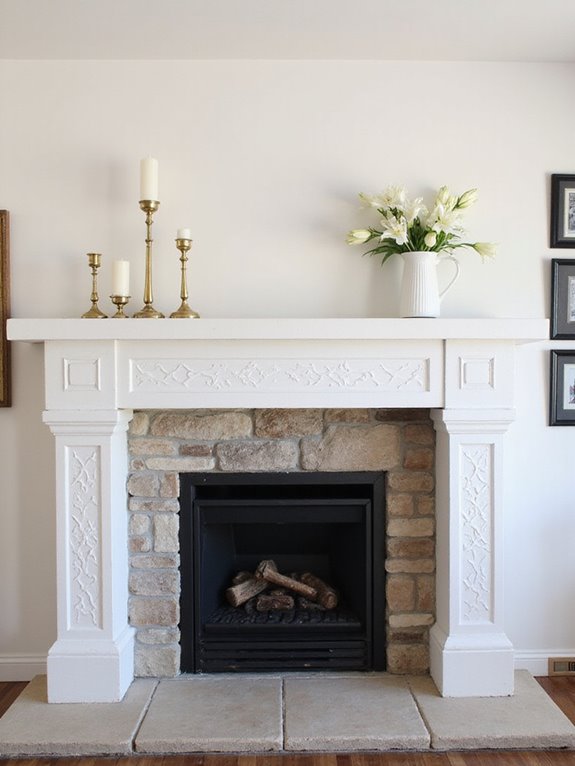 diy modern fireplace mantel