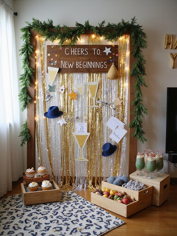 diy new year photo booth