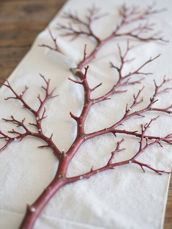 diy snowflake twig decorations