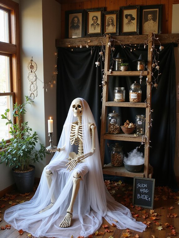 diy spooky skeleton decorations
