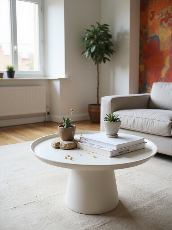 diy white cement tray