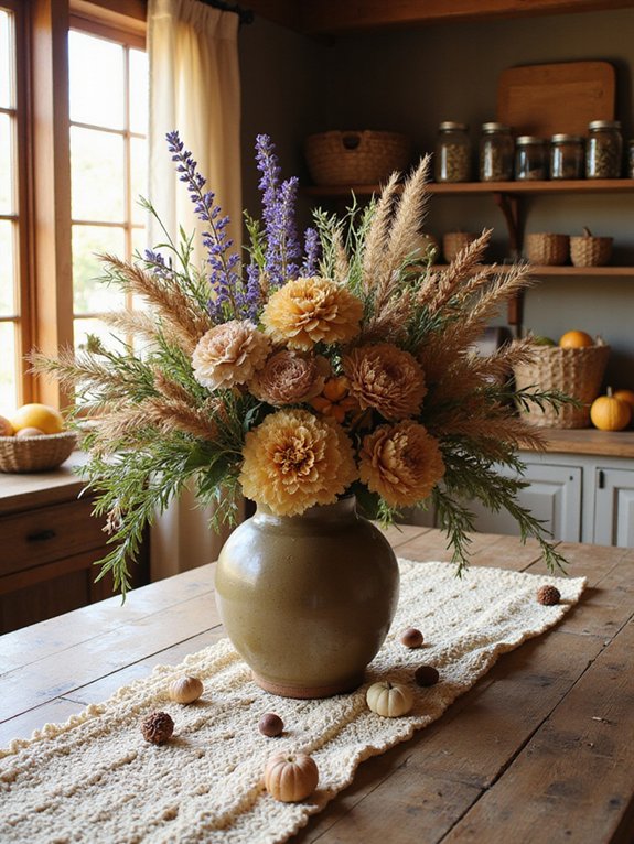 dried flowers for autumn