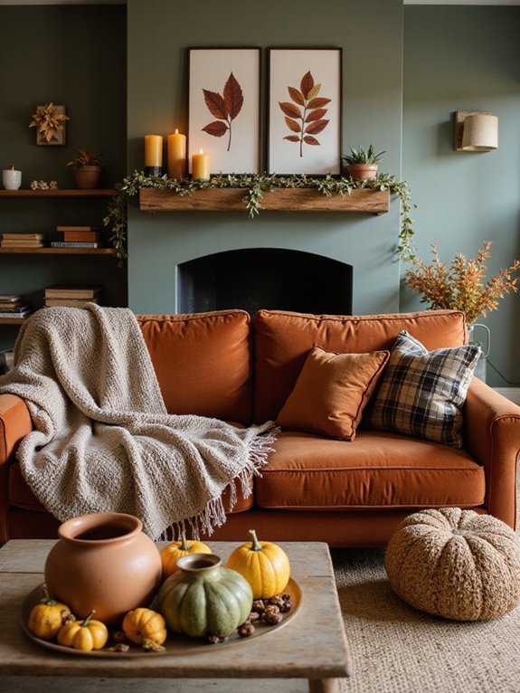 earthy warm fall decor