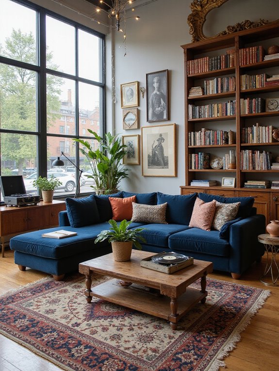 eclectic vintage modern mix