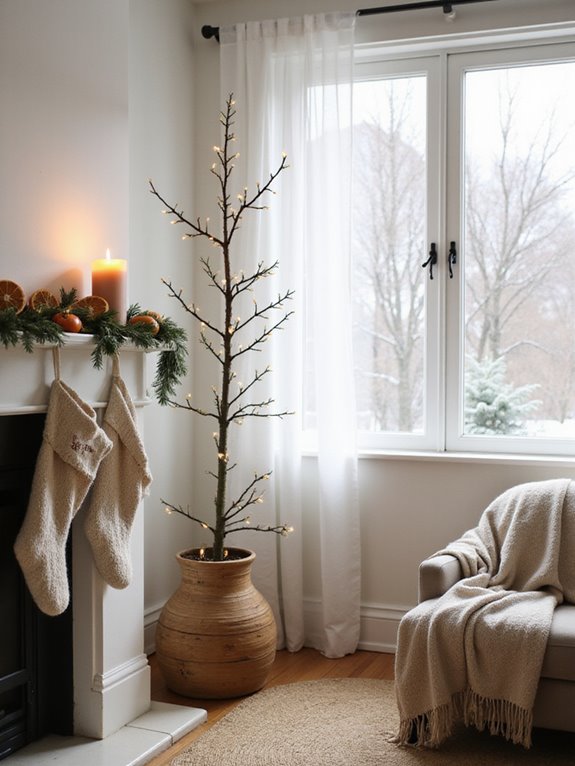 eco friendly minimal christmas decor