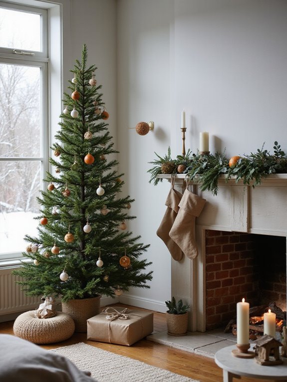 eco friendly minimal holiday decor