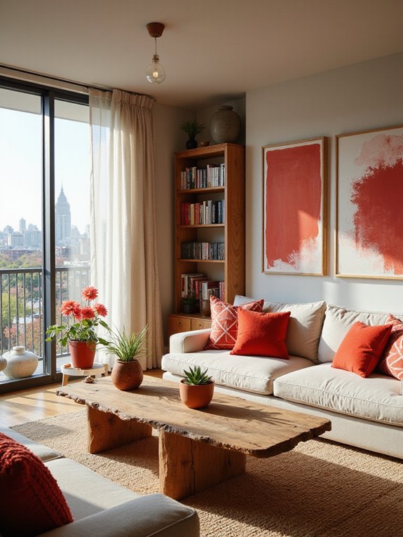 eco friendly red home decor