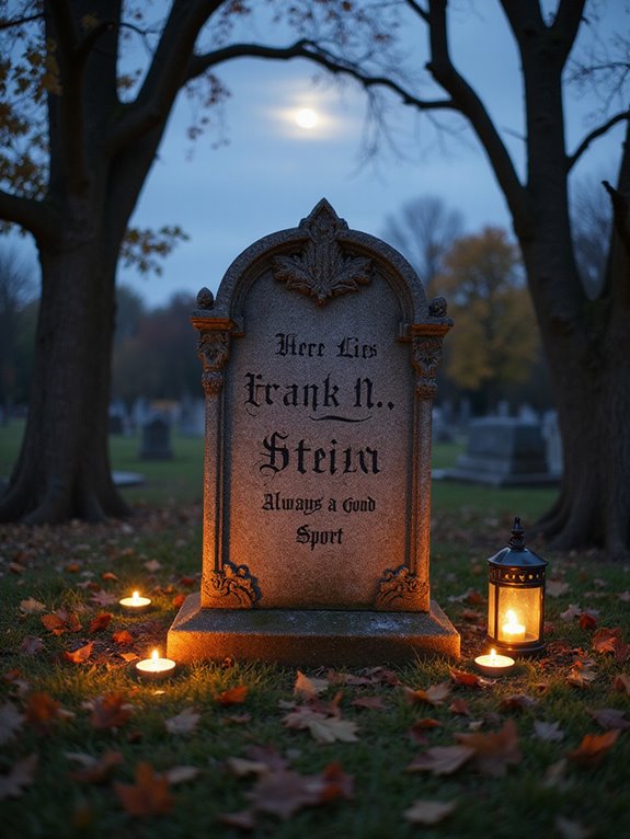 eerie diy tombstone decorations