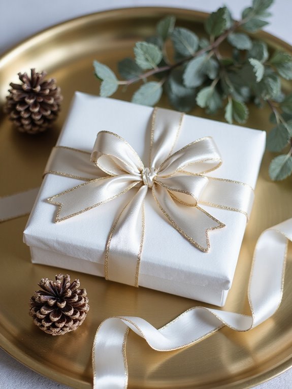 effortless gold and white wrapping