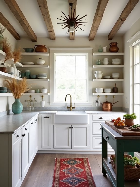 effortlessly elegant open shelves